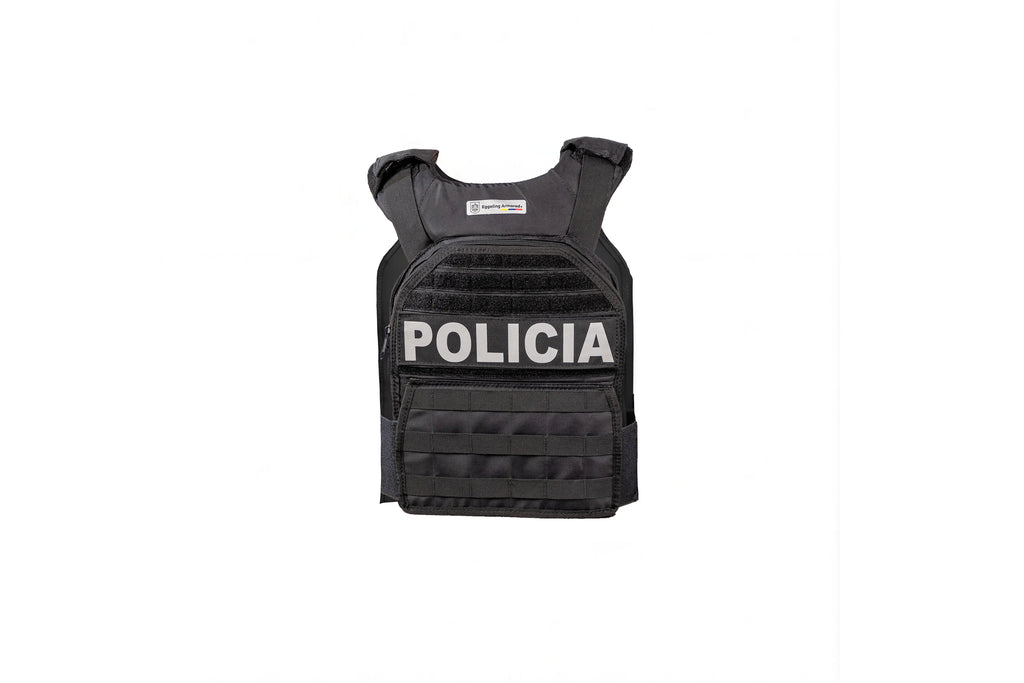 Porta Placas con Protección Balística negro